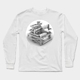 CONCEPTUAL VOLUMETRIC Long Sleeve T-Shirt